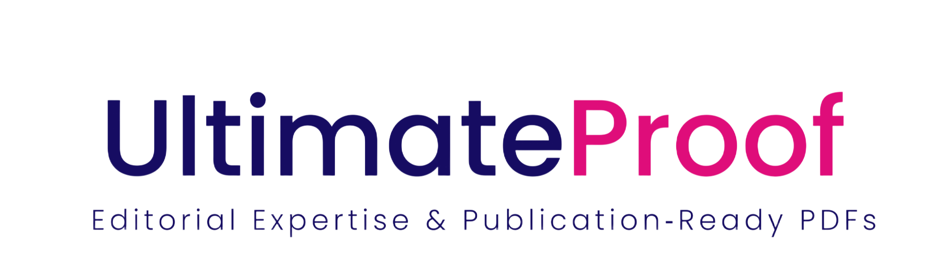 Ultimate Proof Company logo. Proofreading, copywriting and editing service.