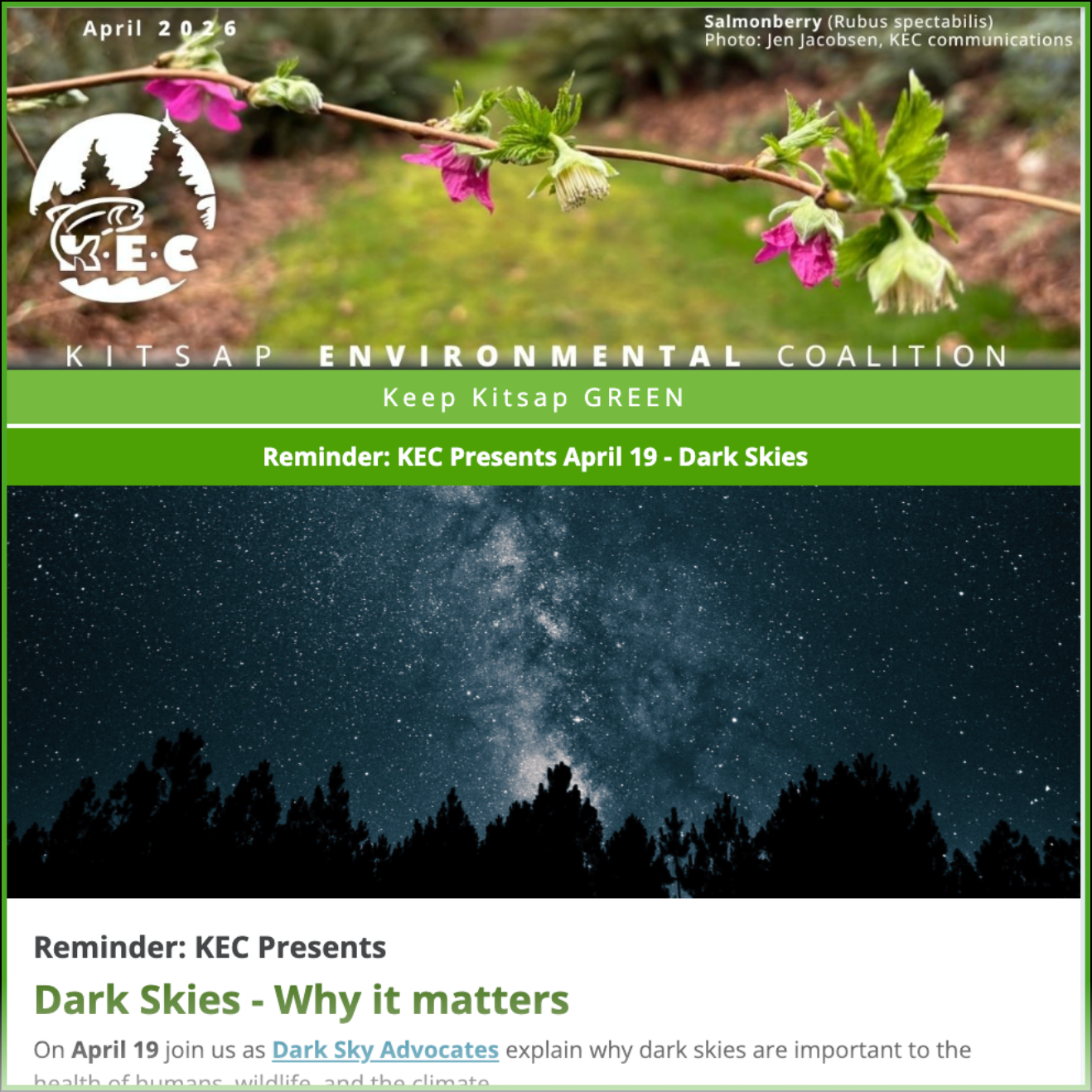 Mid-April newsletter image