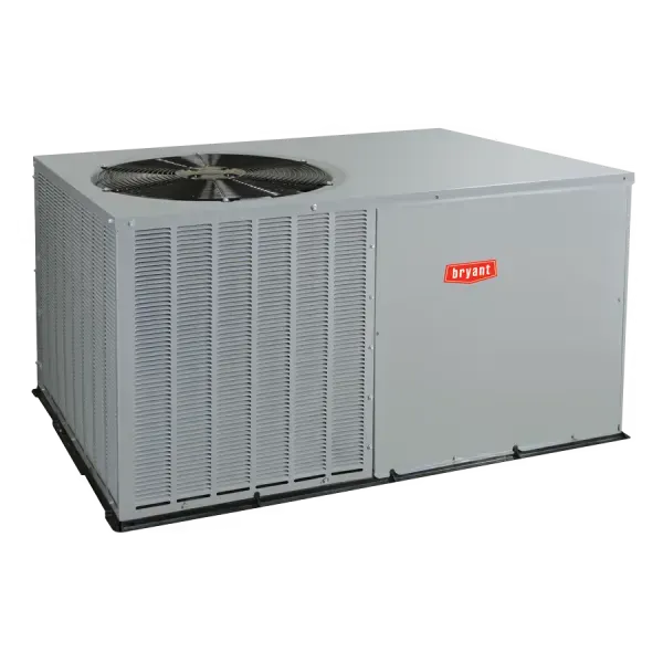 A bryant air conditioner on a white background
