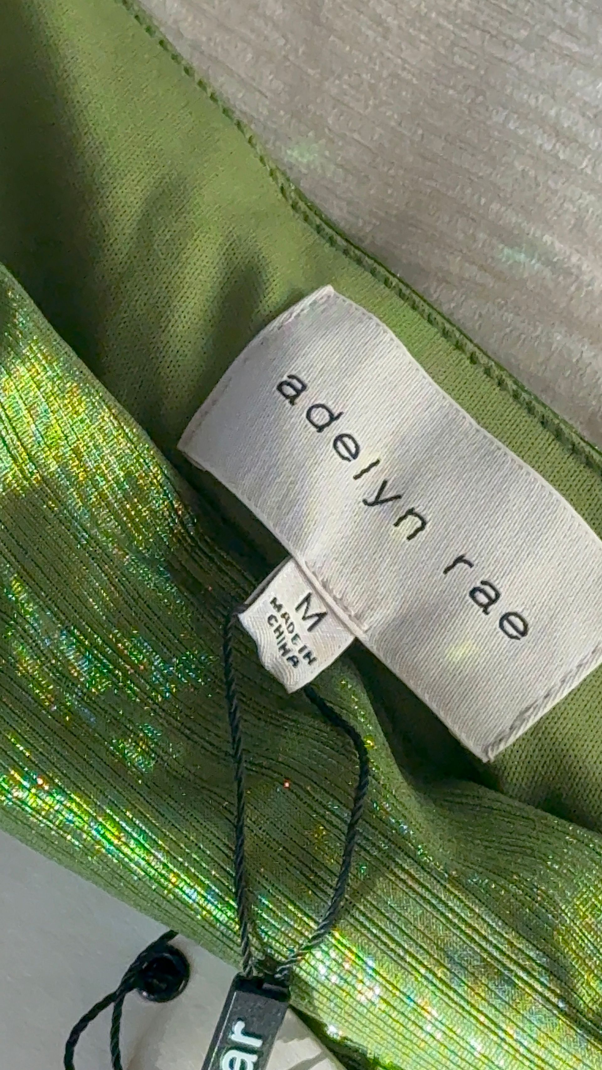 Iridescent One Shoulder Dress by Adelyn Rae