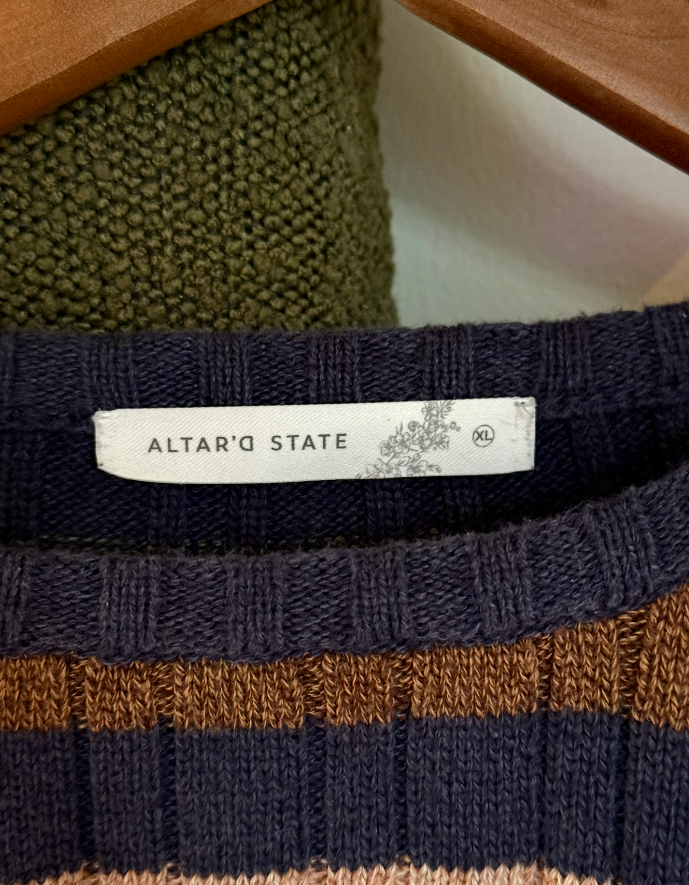 Knit Cropped Sweatshirt by Altar'd State
