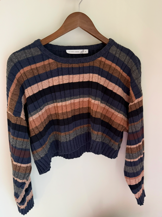 Knit Cropped Sweatshirt by Altar'd State