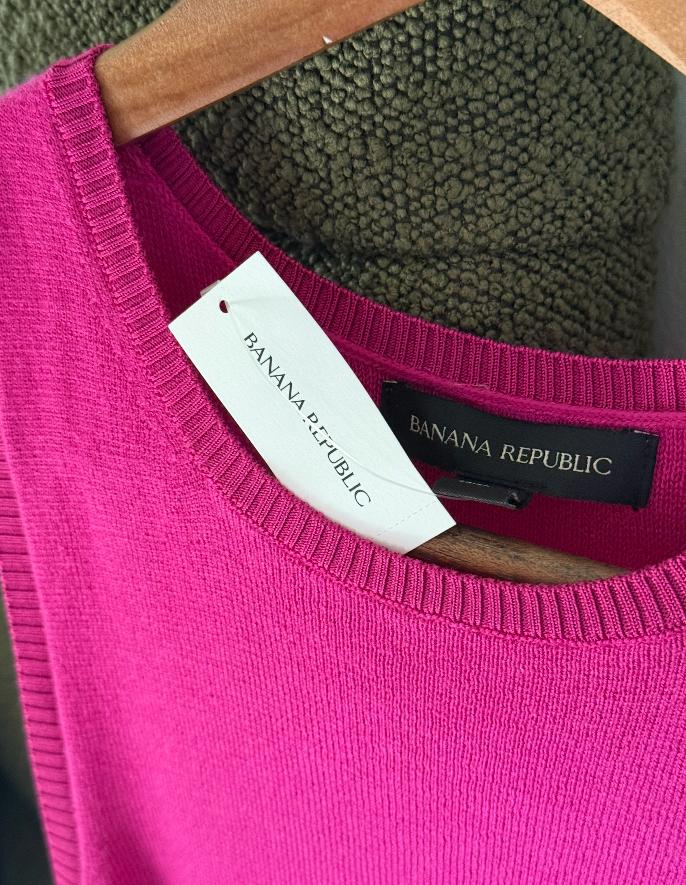 Wool Knit Sleeveless Sweater Tank by Banana Republic