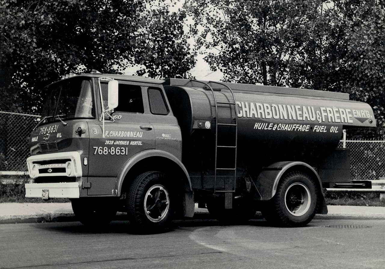 Fuel truck with the name 