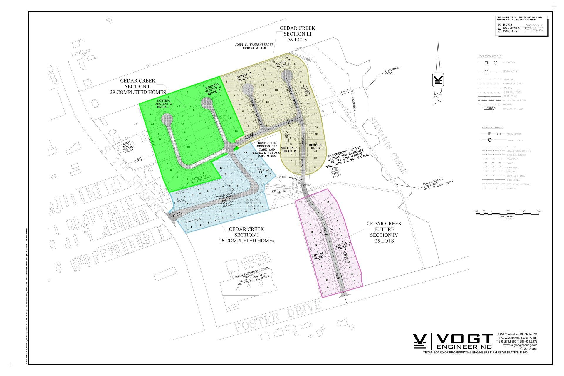 Cedar Creek Subdivision, Vogt Engineering, L.P.