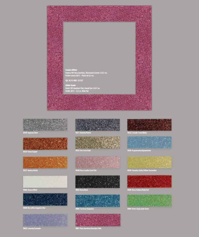 cornici glitter