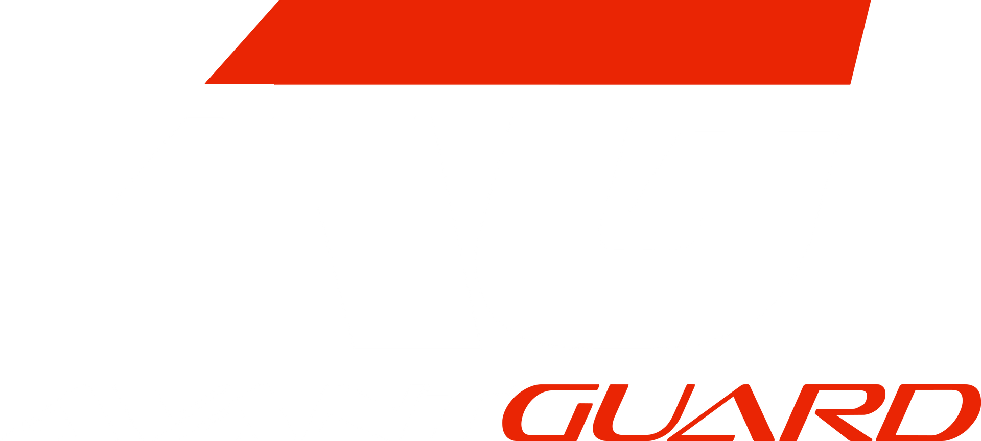 Red Guard logo with a red horizontal bar on a white background.