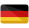 Flagge Deutschlands: horizontale Streifen in Schwarz, Rot und Gold.