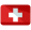 Schweizer Flagge. Rotes Feld, weißes Kreuz.