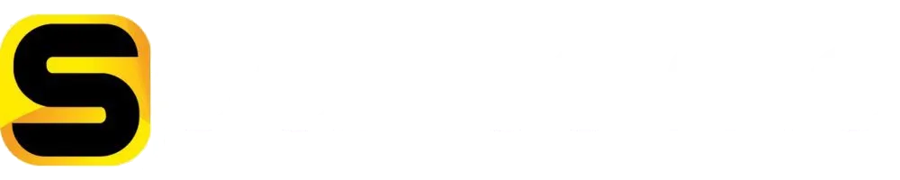 Logo mit einem gelben und schwarzen „S“ in einem abgerundeten Quadrat.