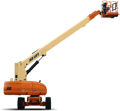 A jlg lift is shown on a white background