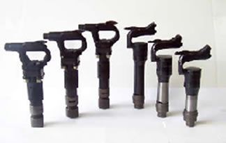 A group of hammers are sitting next to each other on a table.