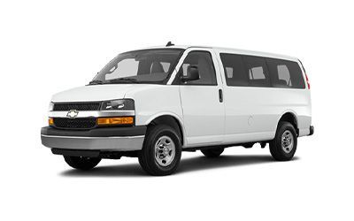 A white van is shown on a white background.