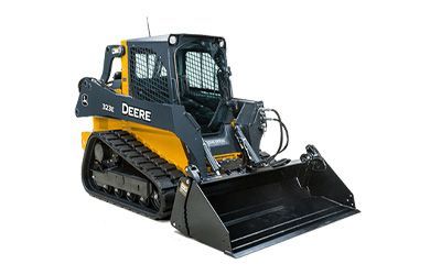 A yellow and black bulldozer with a large bucket on a white background.