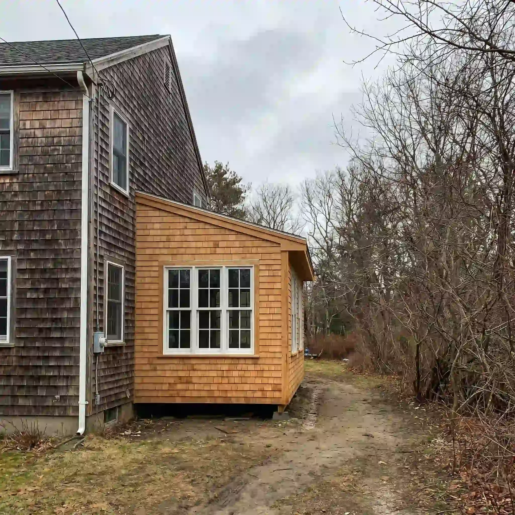 Before and after addition Cape Elizabeth ME Before and after addition Cape Elizabeth ME
