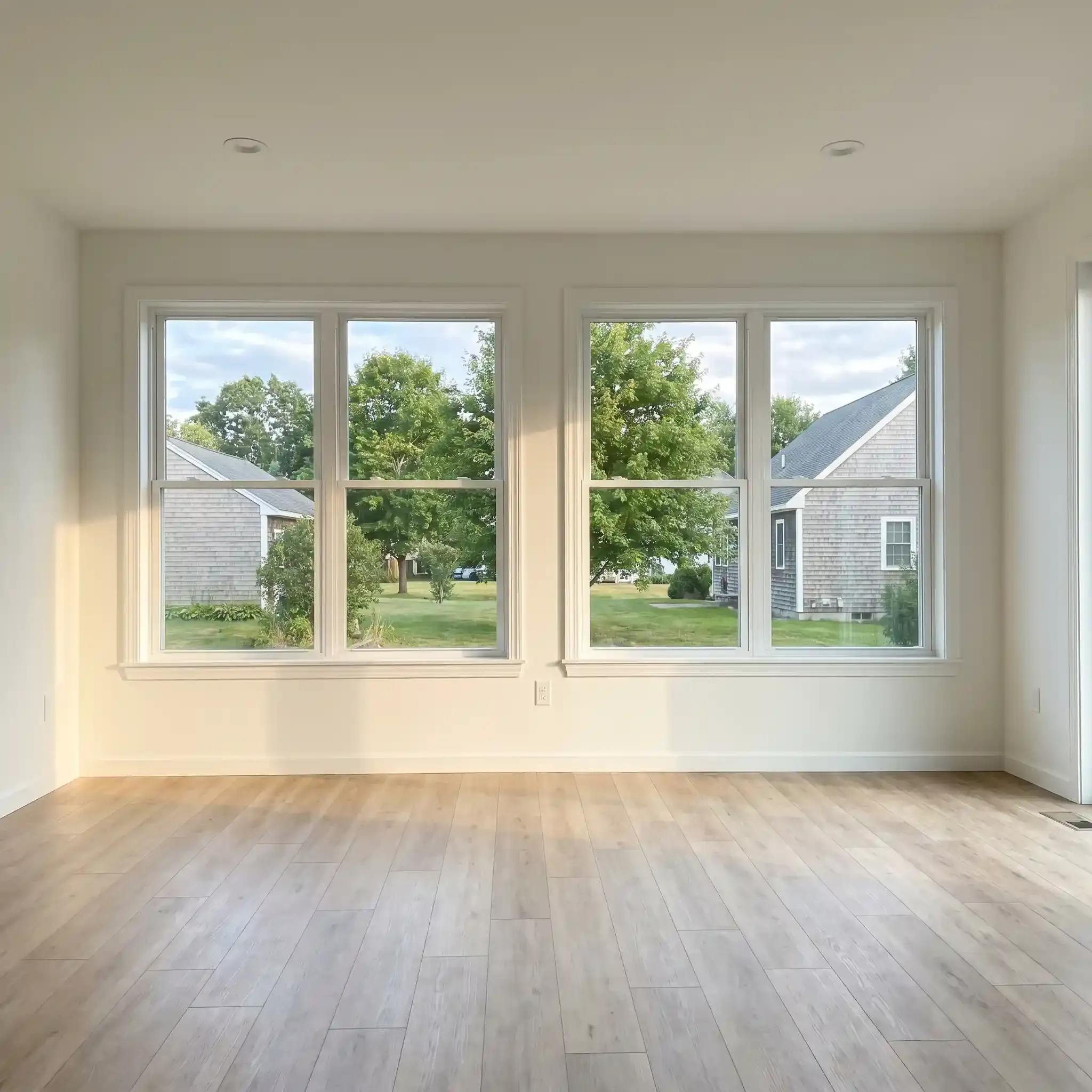 Finished family room addition Gorham ME Legacy Construction