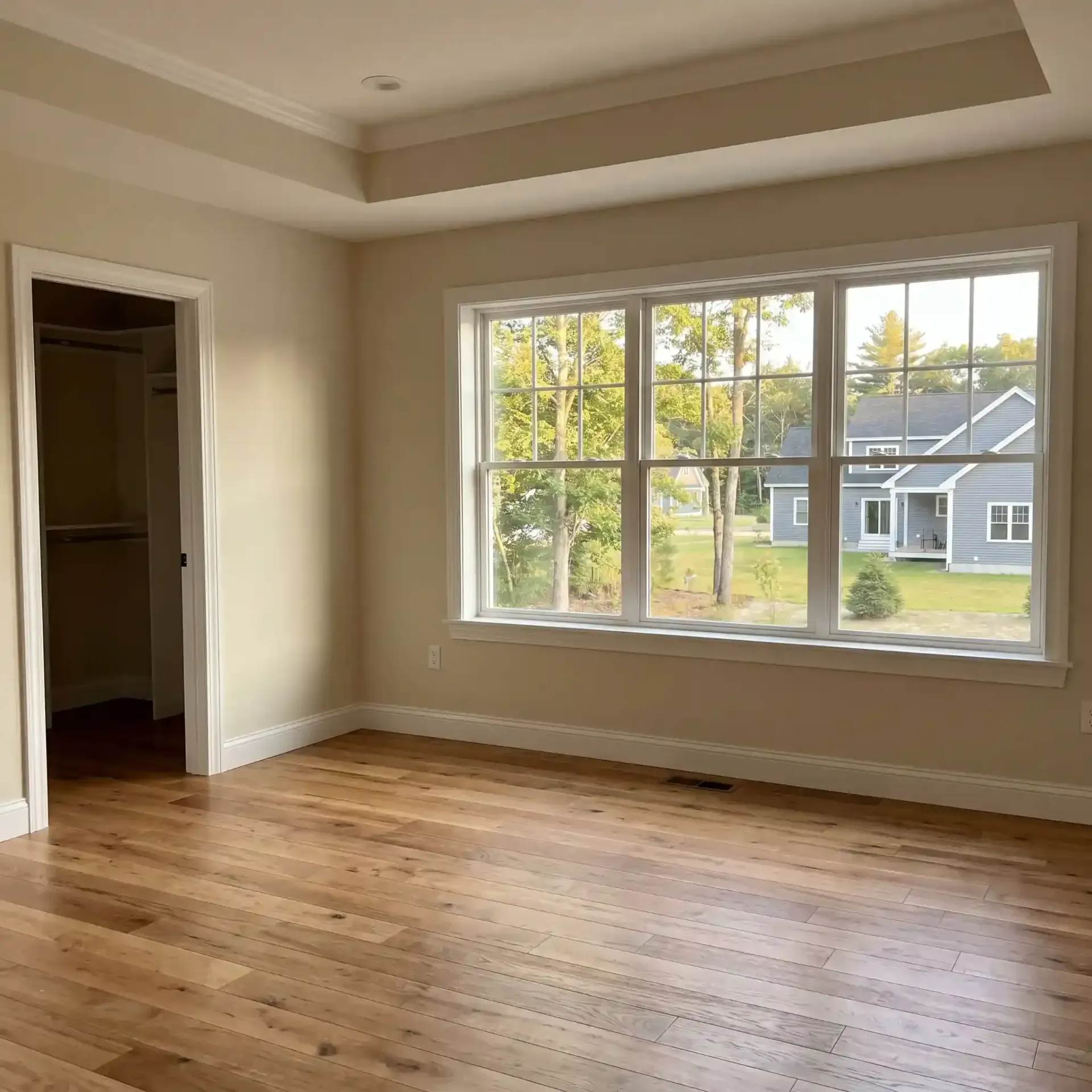 Finished master suite addition Gray ME Legacy Construction