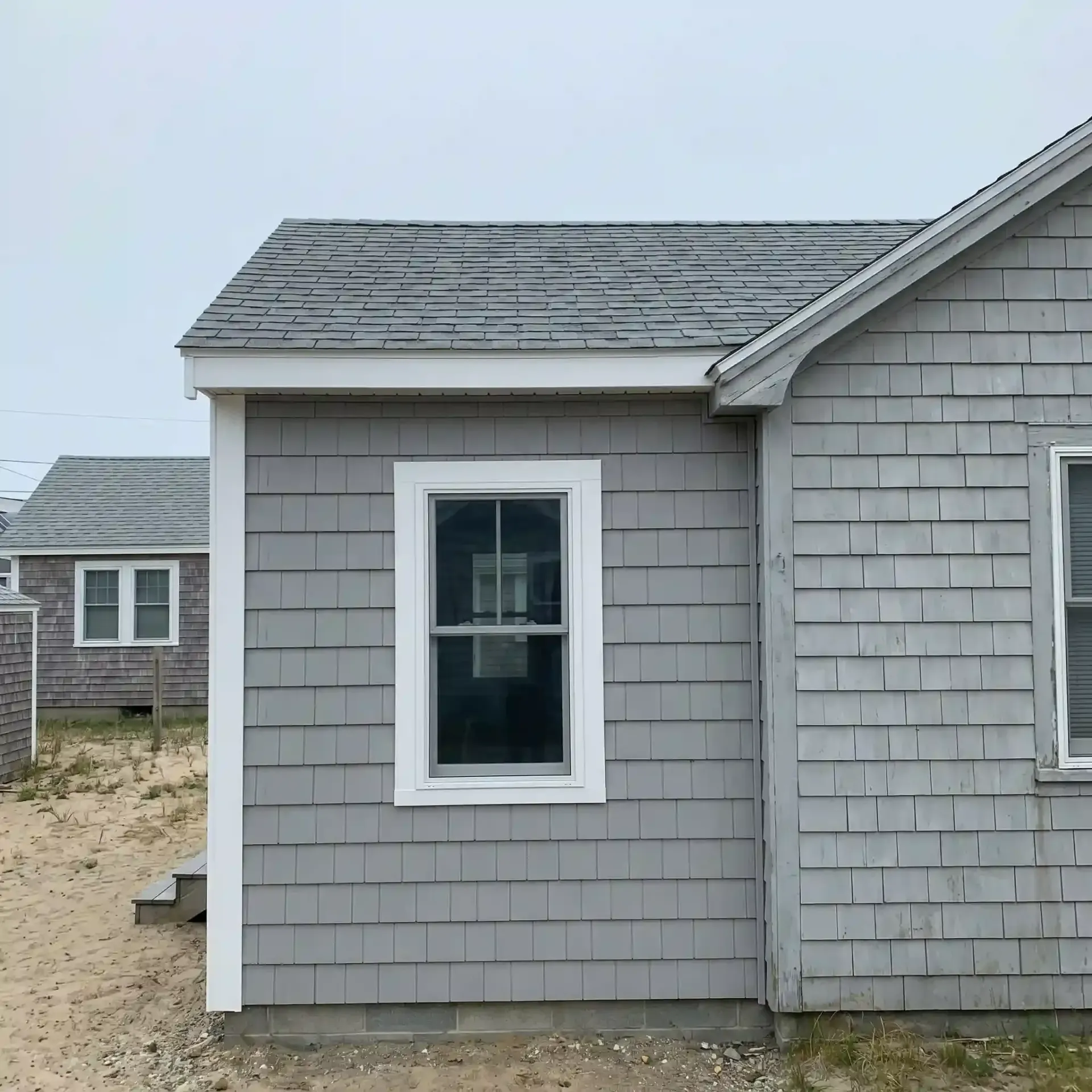 Before and after addition converted cottage Old Orchard Beach ME Before and after addition converted cottage Old Orchard Beach ME