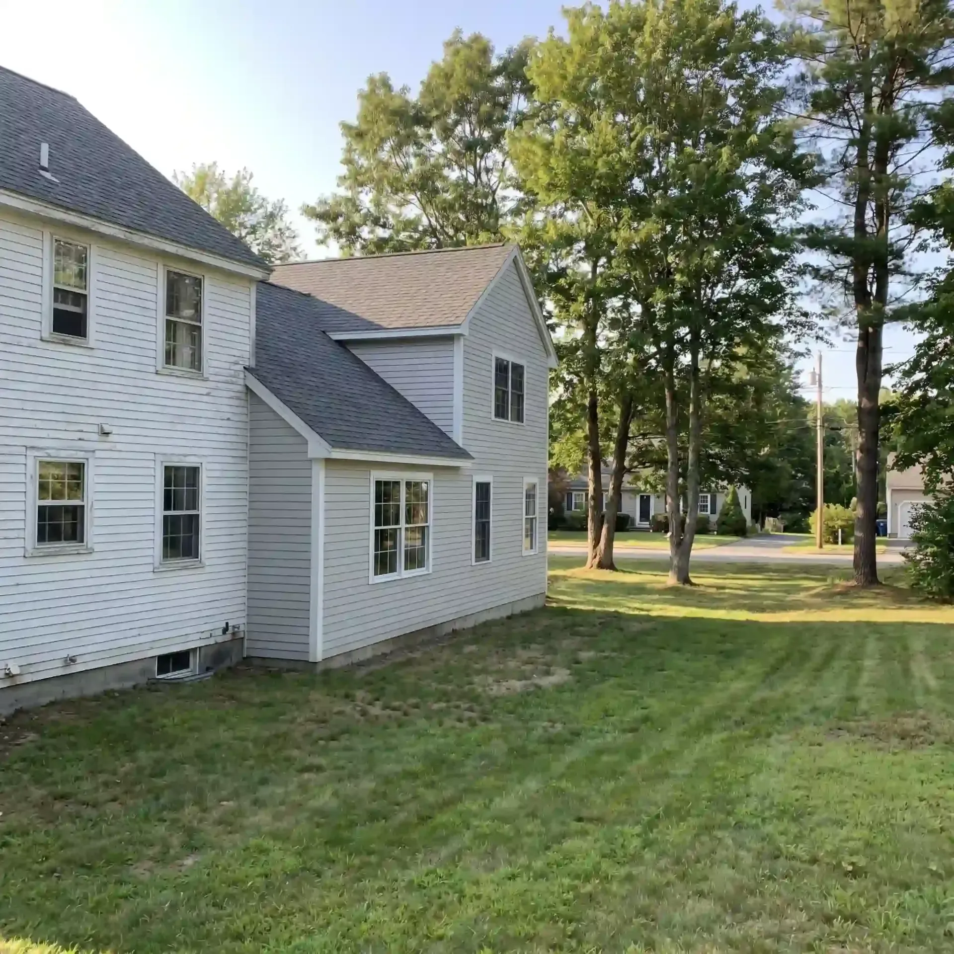 Before and after large addition Scarborough ME