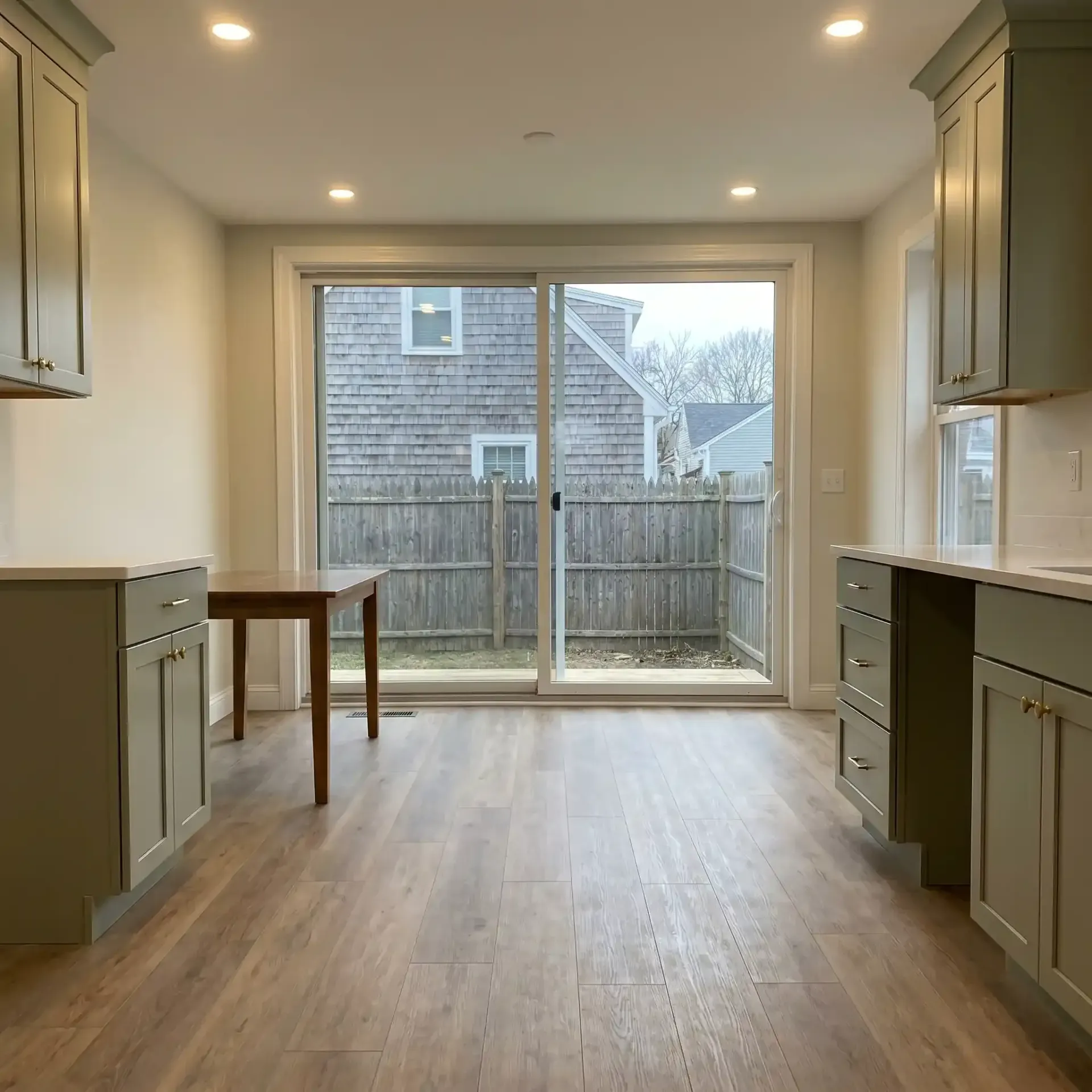 Finished rear addition South Portland ME Legacy Construction