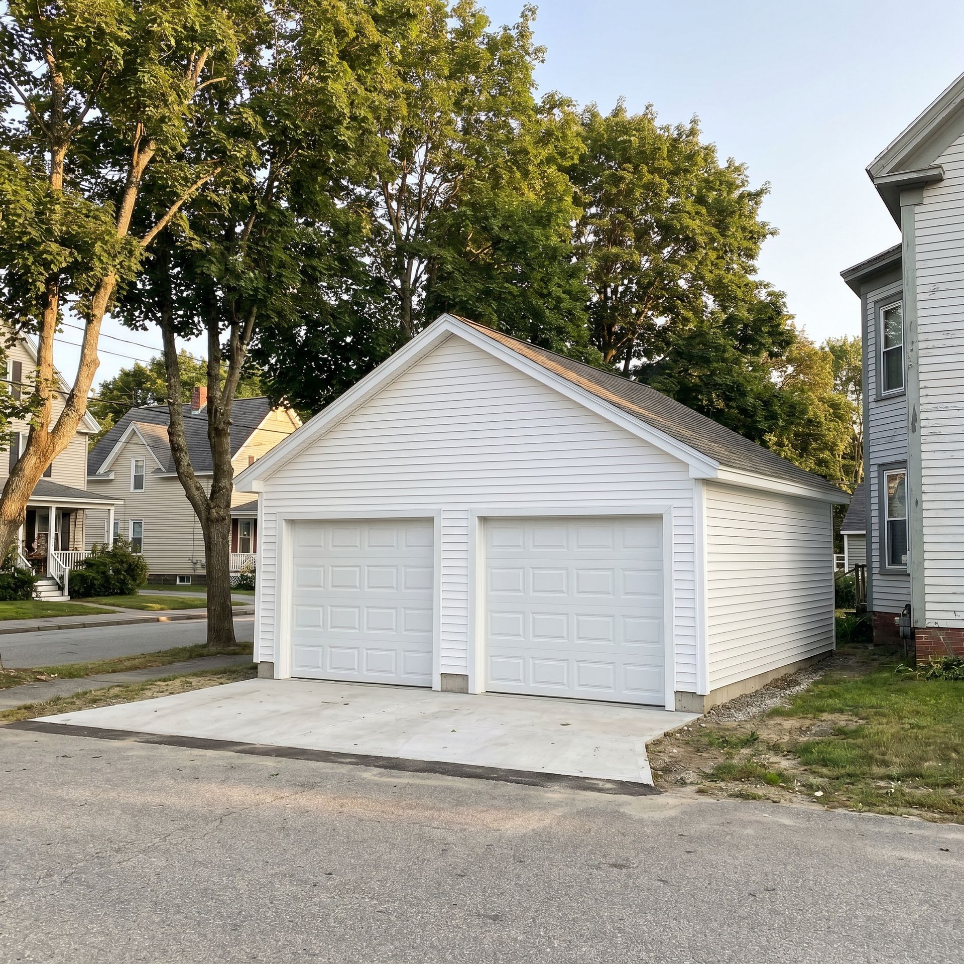 Finished garage Biddeford ME Legacy Construction