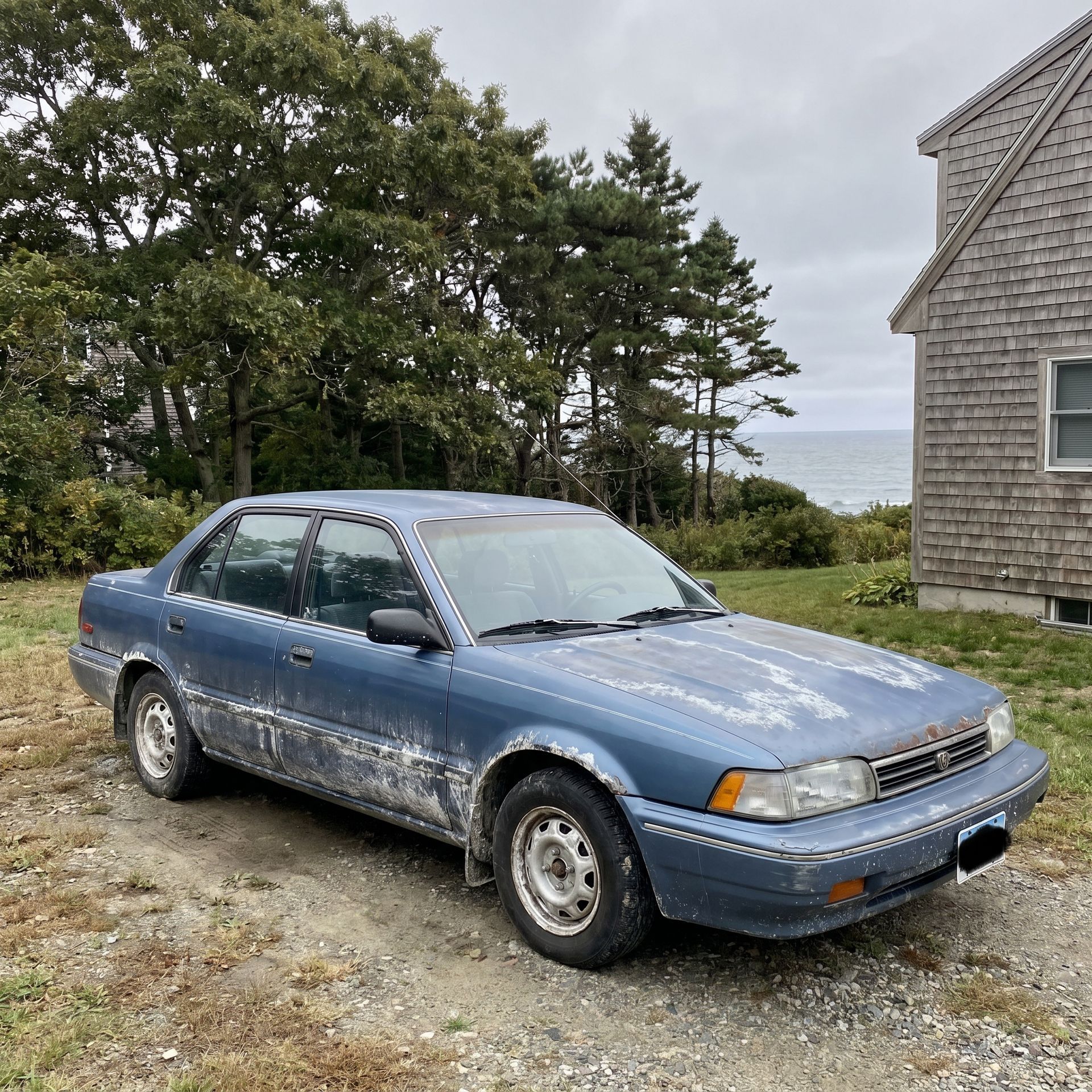 Cape Elizabeth homeowner without garage in coastal salt air