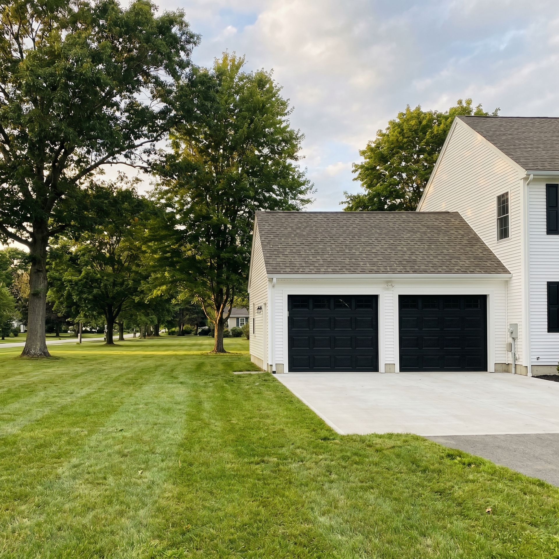 Finished attached garage Cumberland ME Legacy Construction