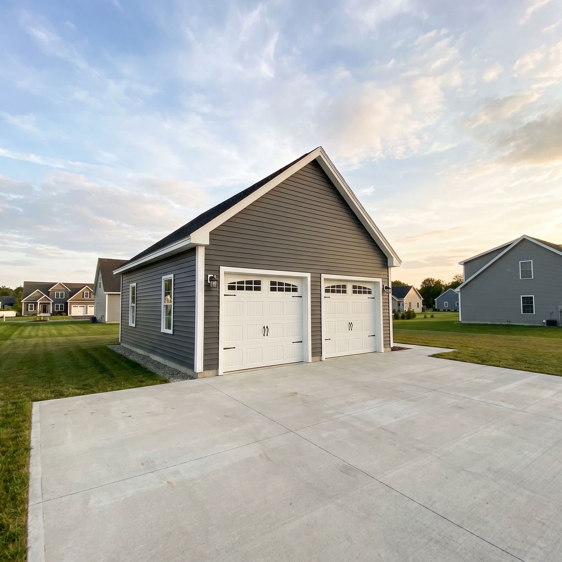 Finished detached garage Gray ME Legacy Construction Finished detached garage Gray ME Legacy Construction