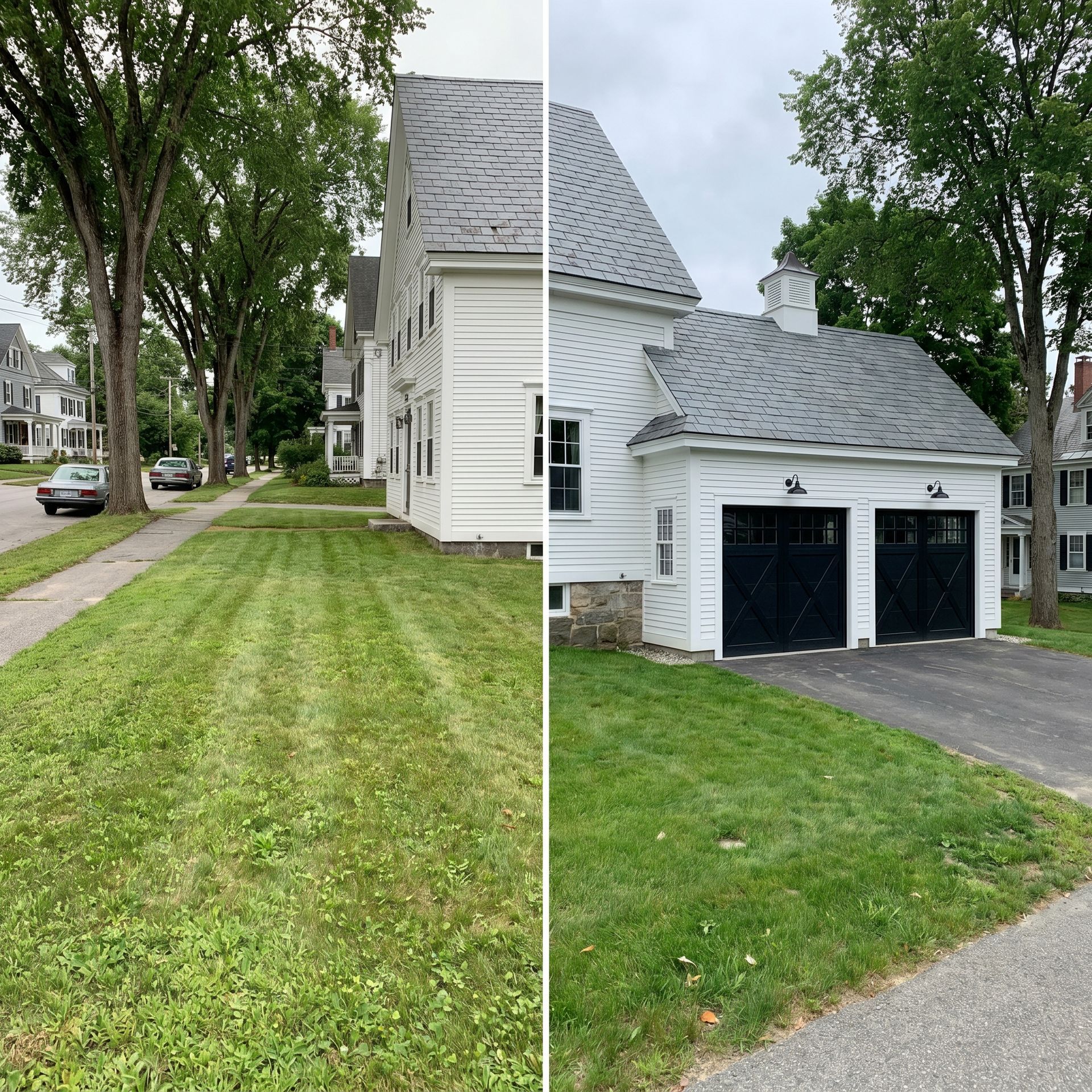 Before and after attached garage Kennebunk ME