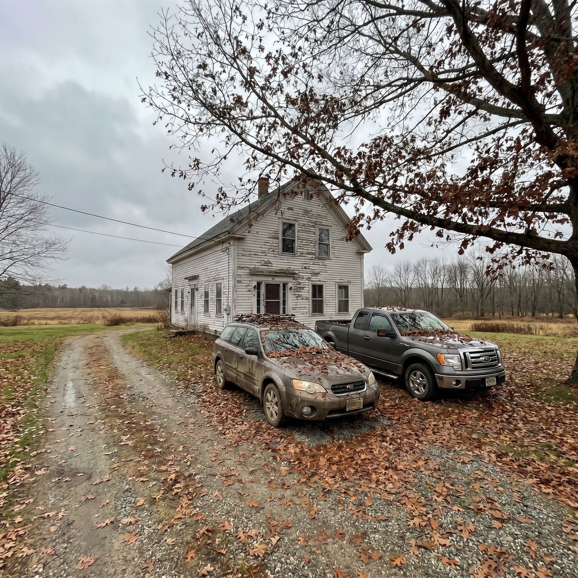 Lyman homeowner parking outside without garage