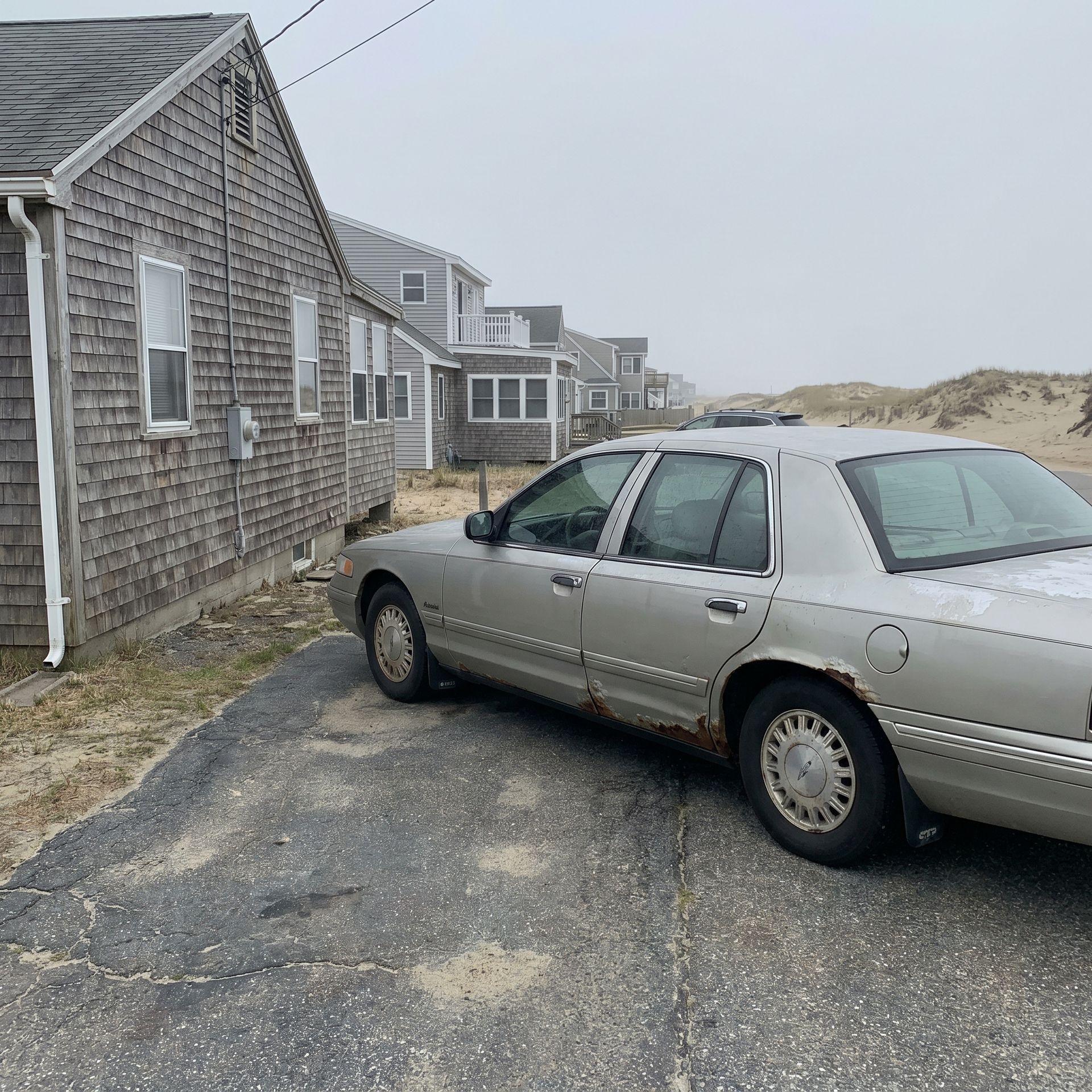 Old Orchard Beach car damaged by no garage coastal exposure