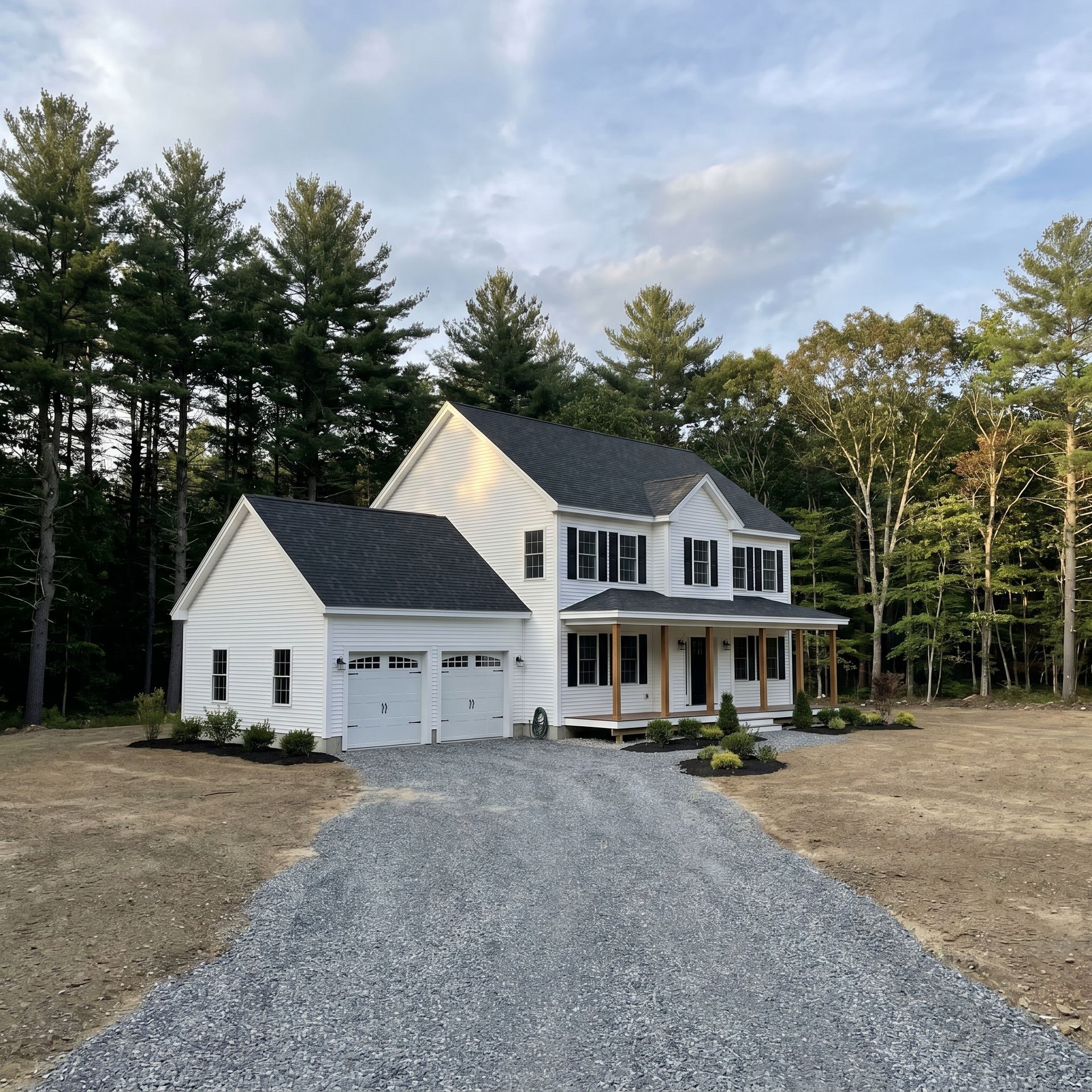 Finished custom home Buxton ME Legacy Construction