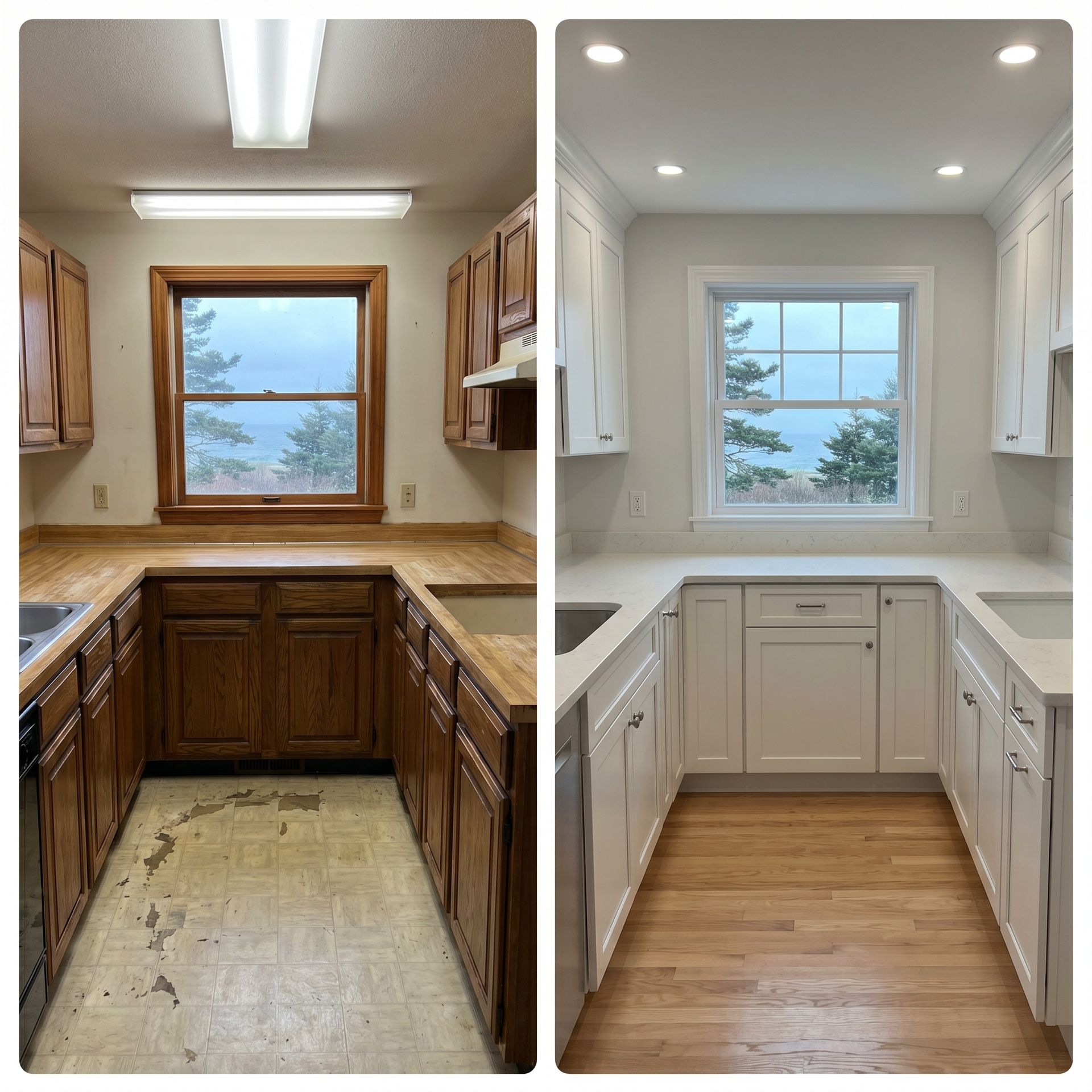 Before and after renovation Cape Elizabeth ME Before and after renovation Cape Elizabeth ME