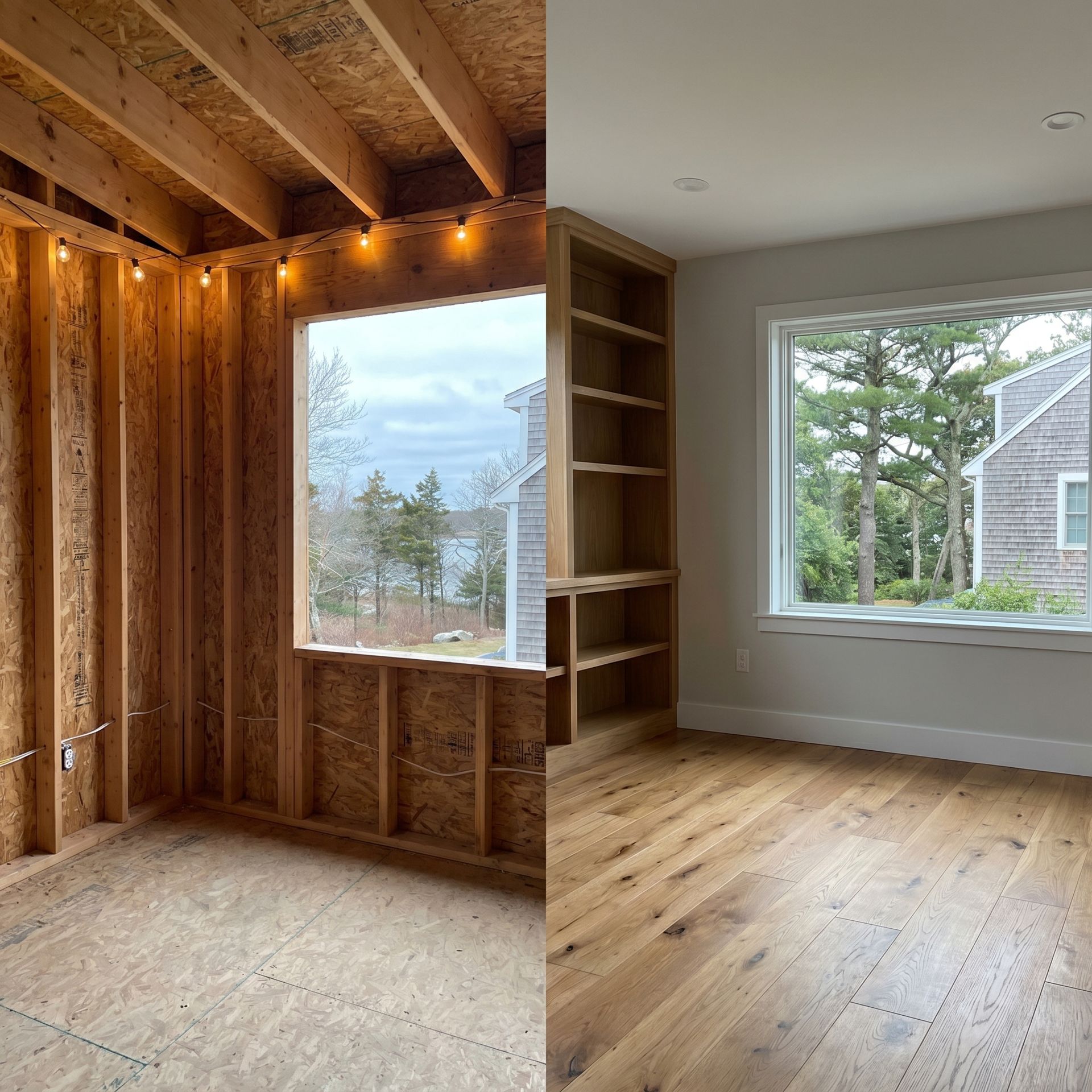 Before and after home addition Falmouth ME Before and after home addition Falmouth ME