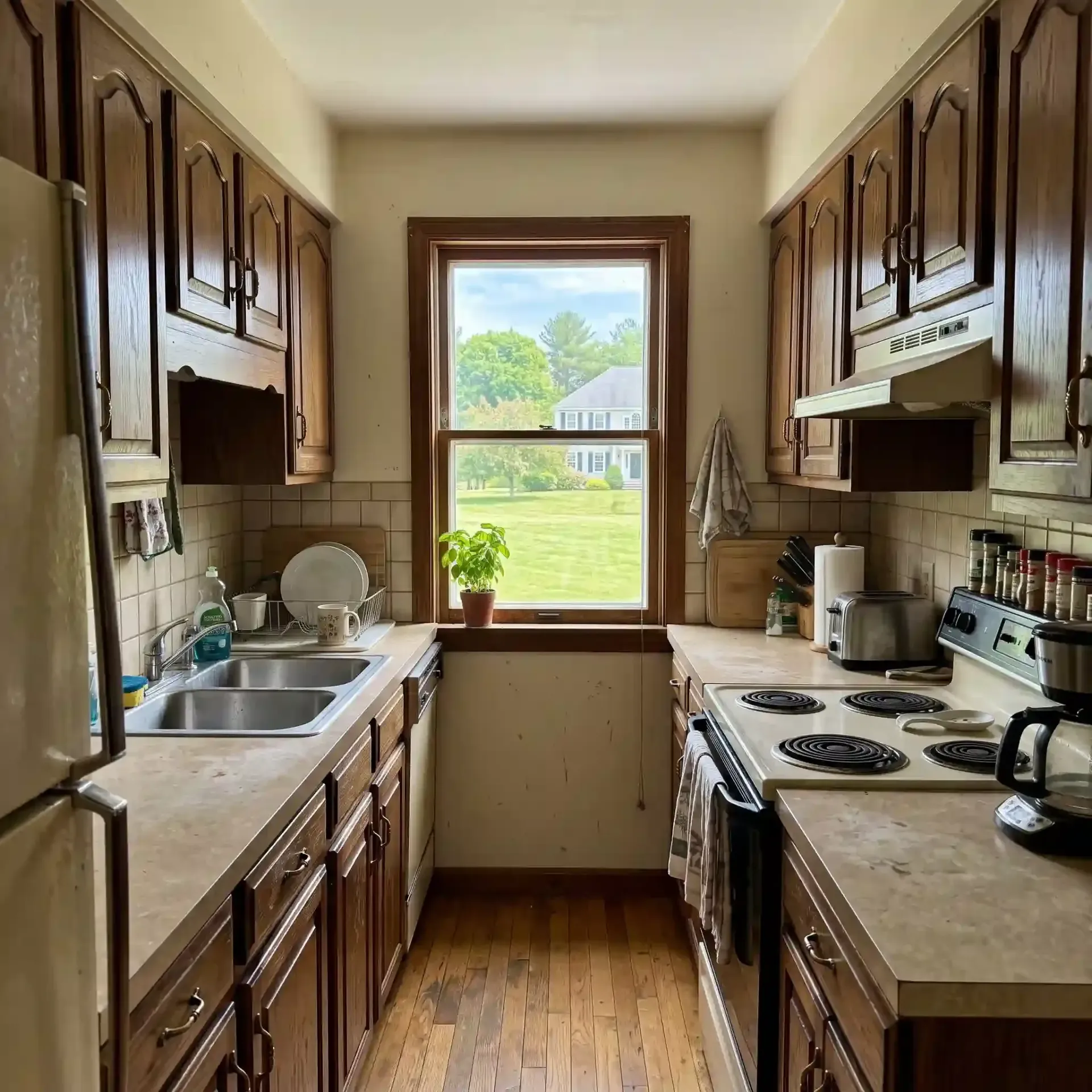 Homeowner reviewing contractor proposals Falmouth ME Homeowner reviewing contractor proposals Falmouth ME