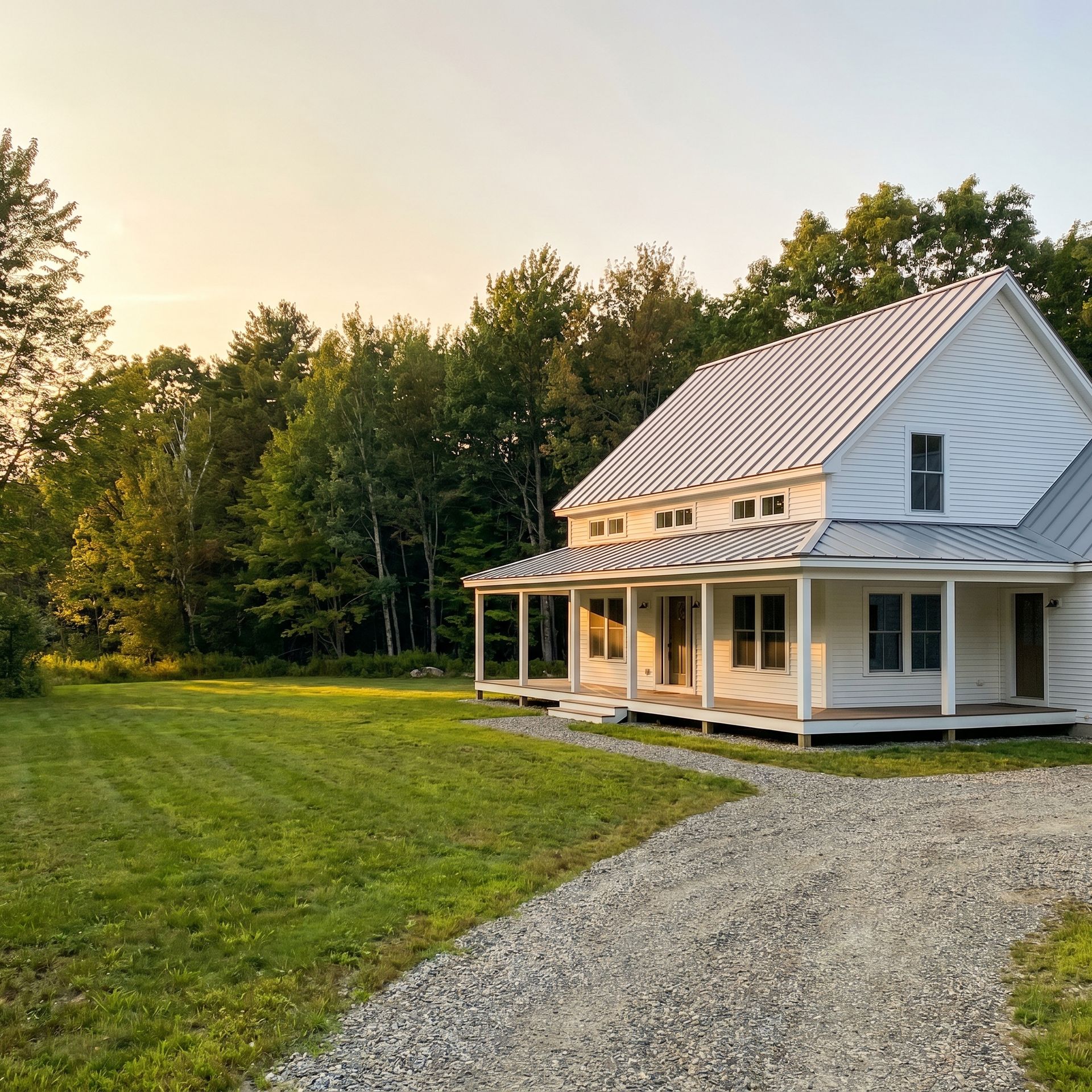 Finished custom home Hollis ME Legacy Construction