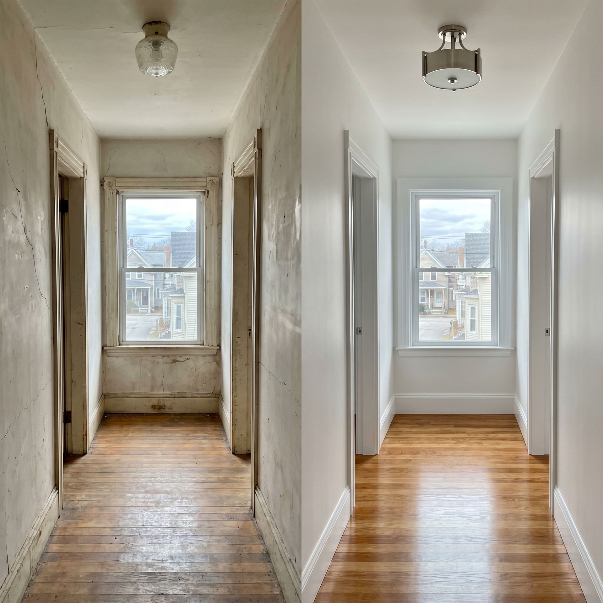 Before and after home renovation Saco ME