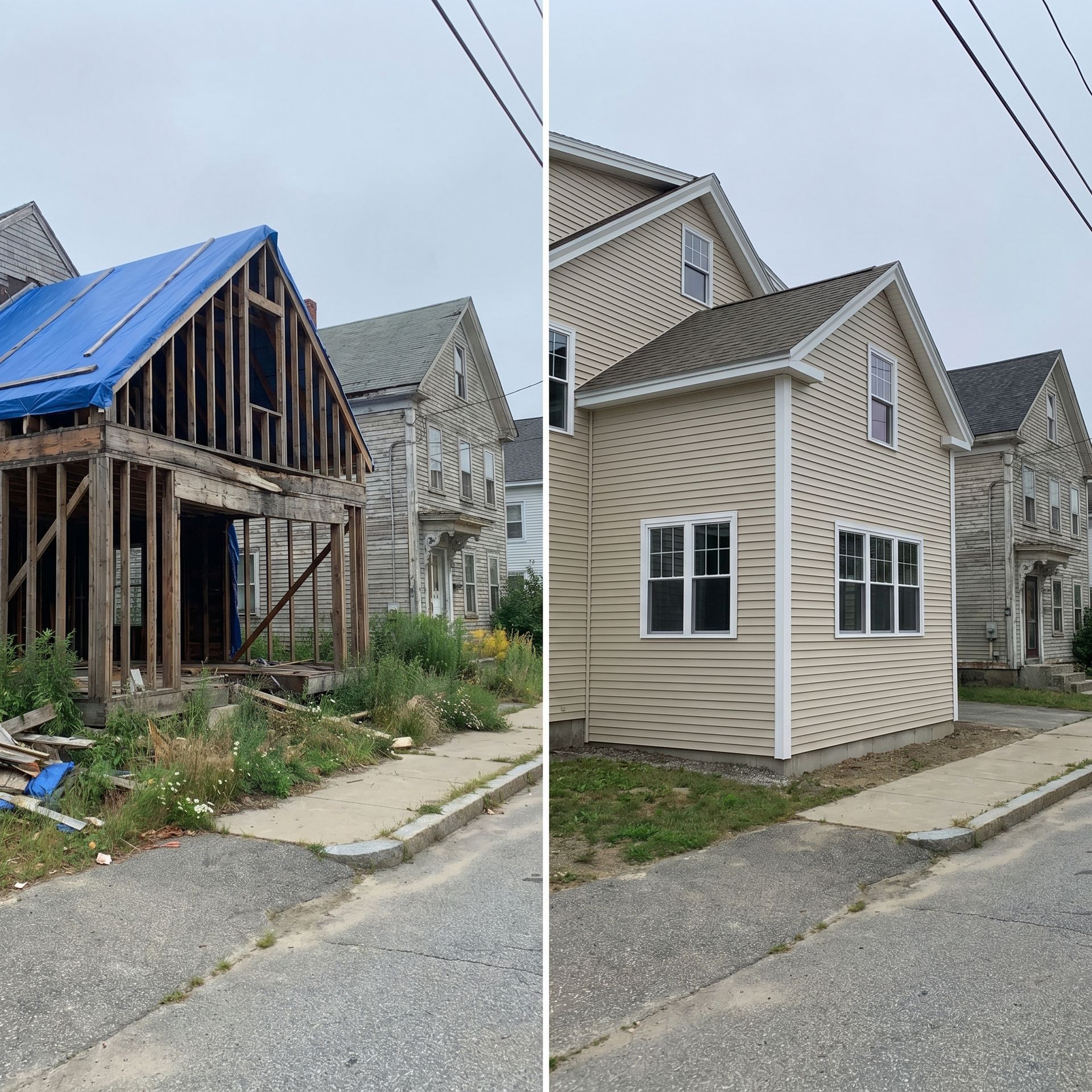 Before and after addition Sanford ME