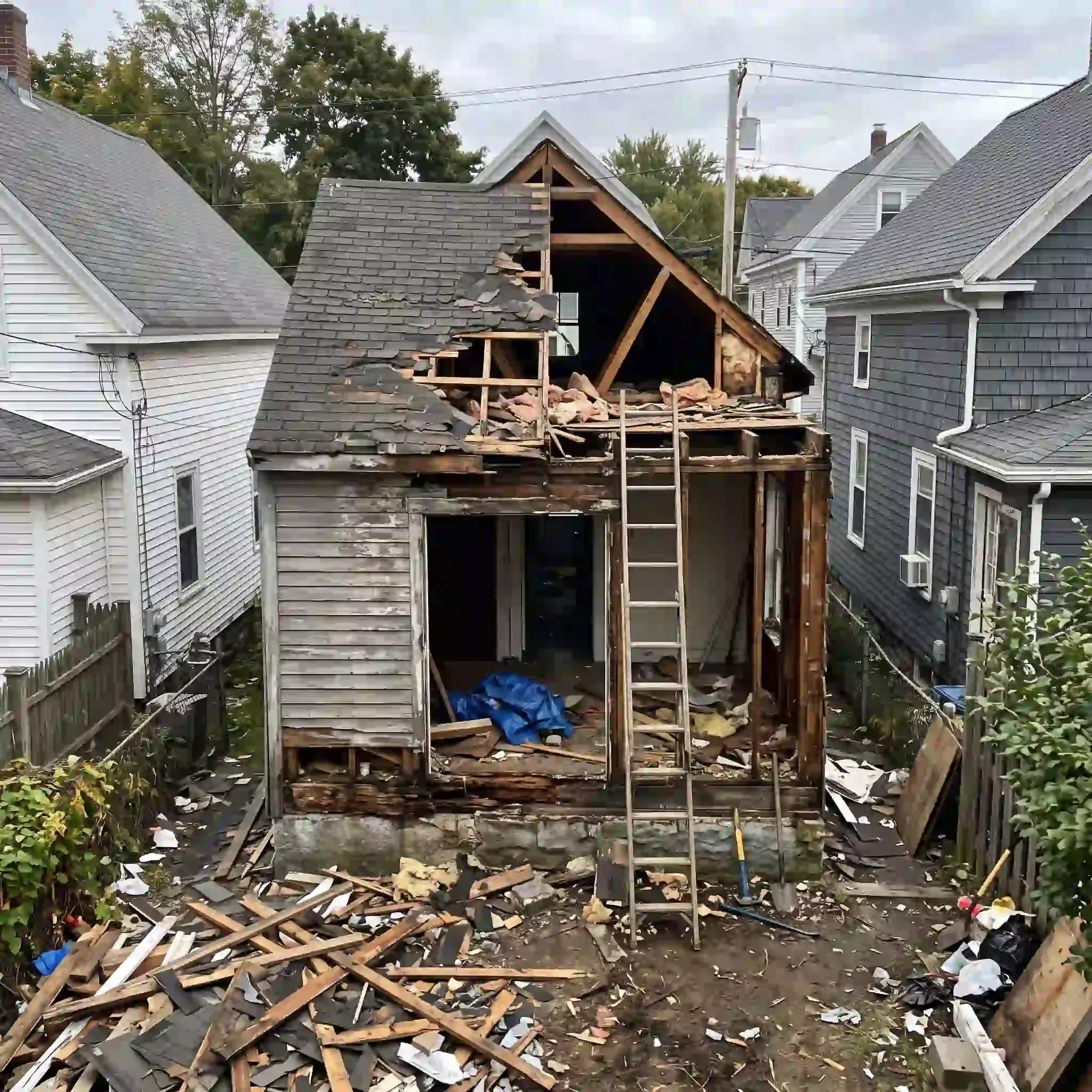 South Portland homeowner reviewing tight lot constraints South Portland homeowner reviewing tight lot constraints