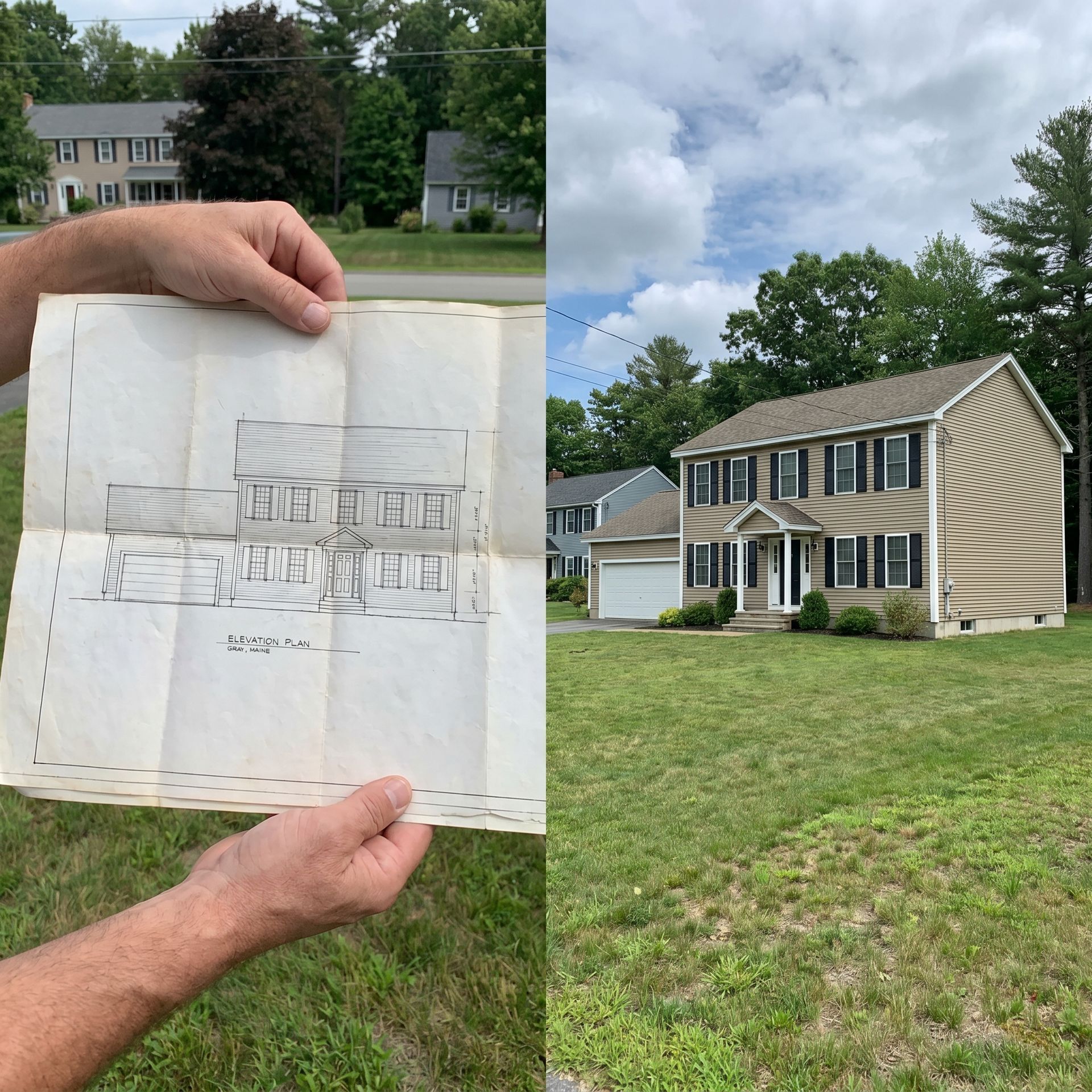 Before and after house plans to home Gray ME Before and after house plans to home Gray ME
