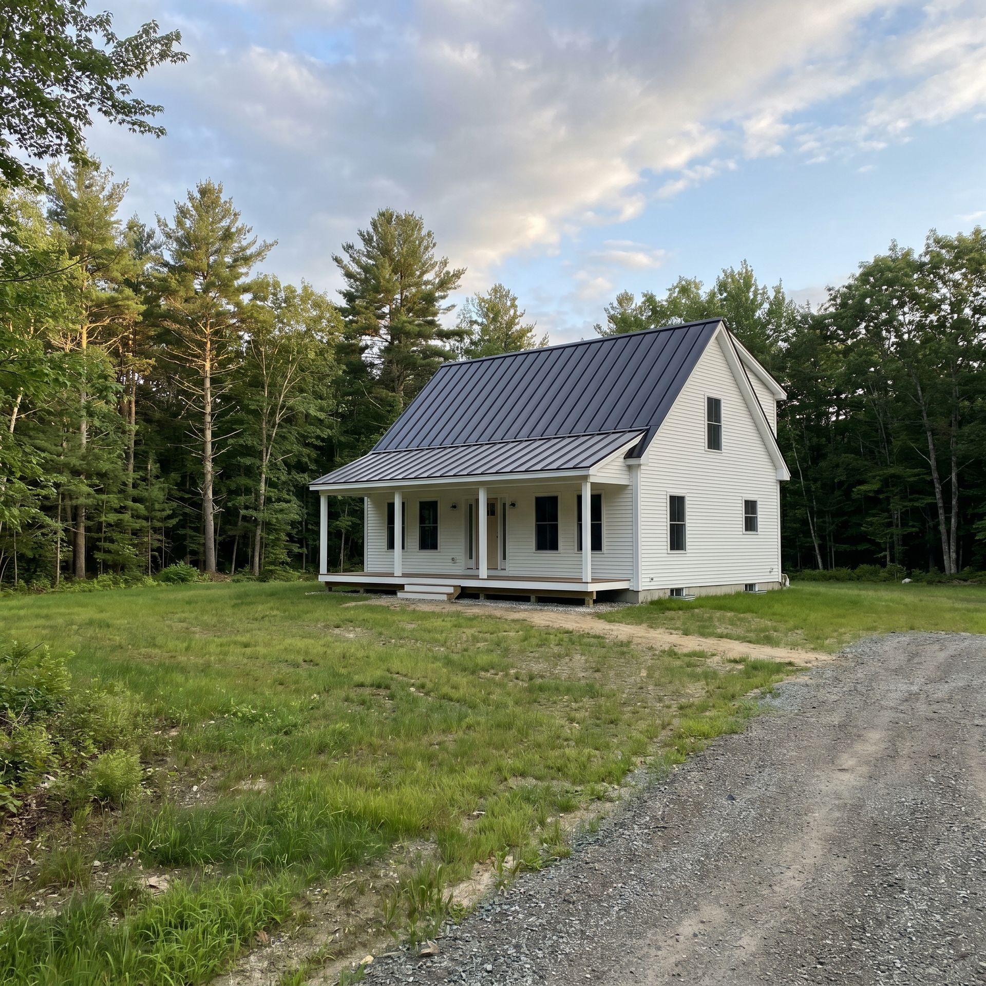 Custom home from plans Hollis ME Legacy Construction