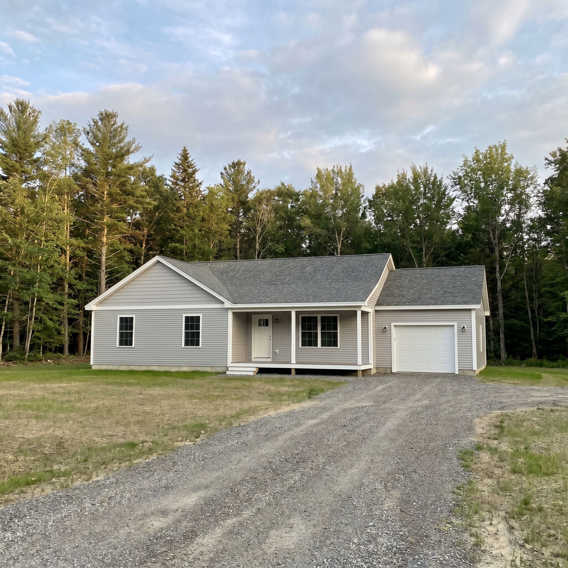 Finished ranch home from plans Lyman ME Legacy Construction Finished ranch home from plans Lyman ME Legacy Construction