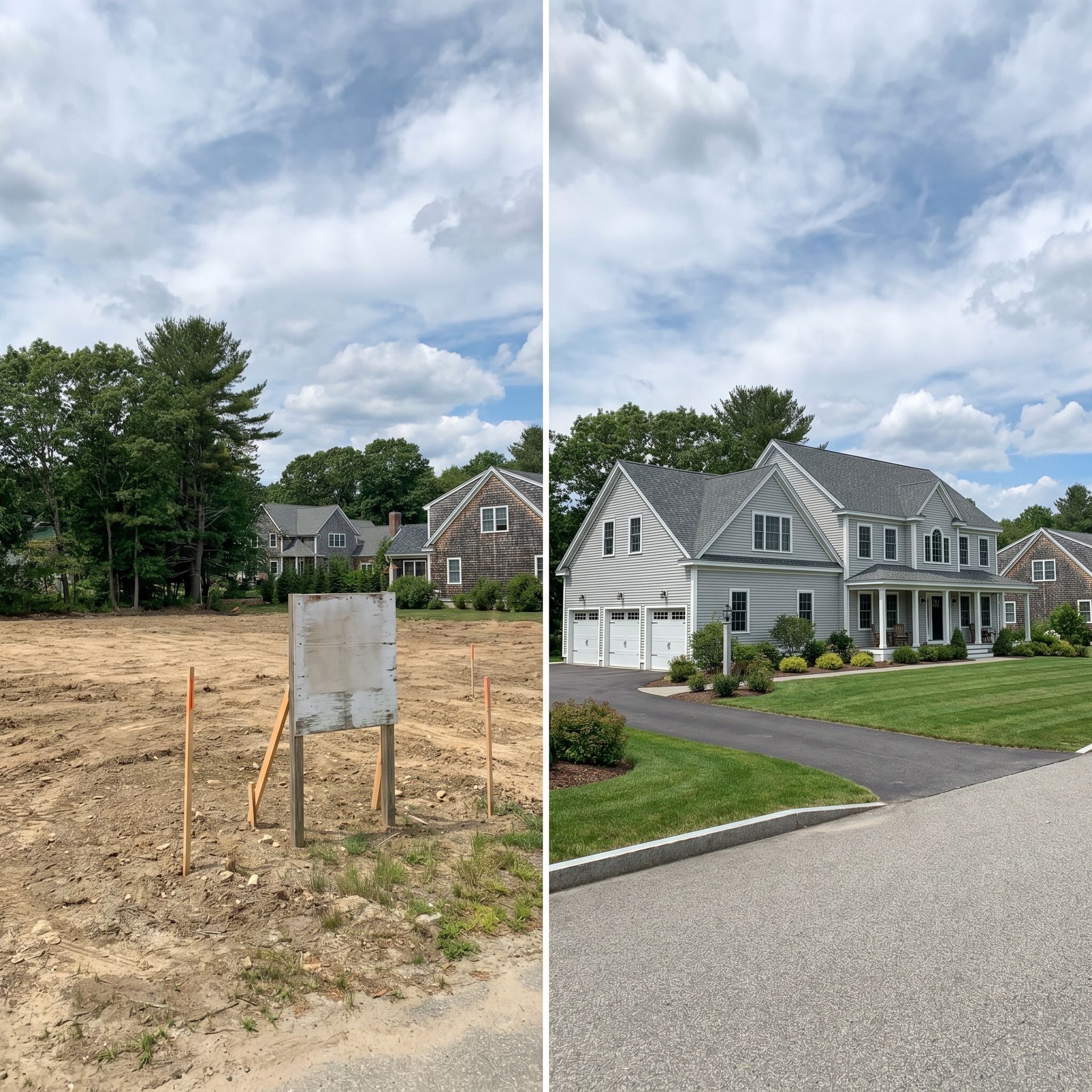 Before and after plans to new home Scarborough ME Before and after plans to new home Scarborough ME