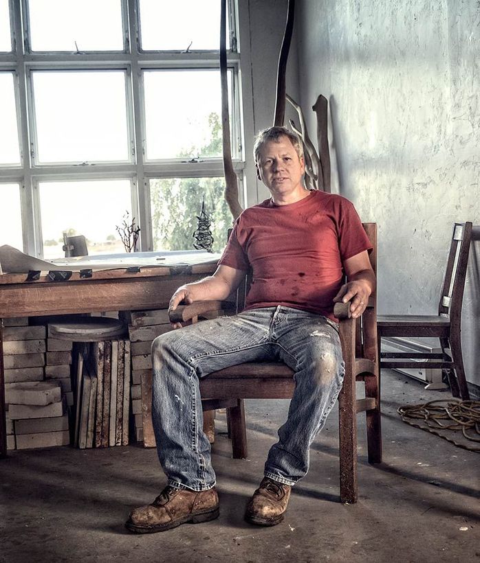 Scott Runion in his shop