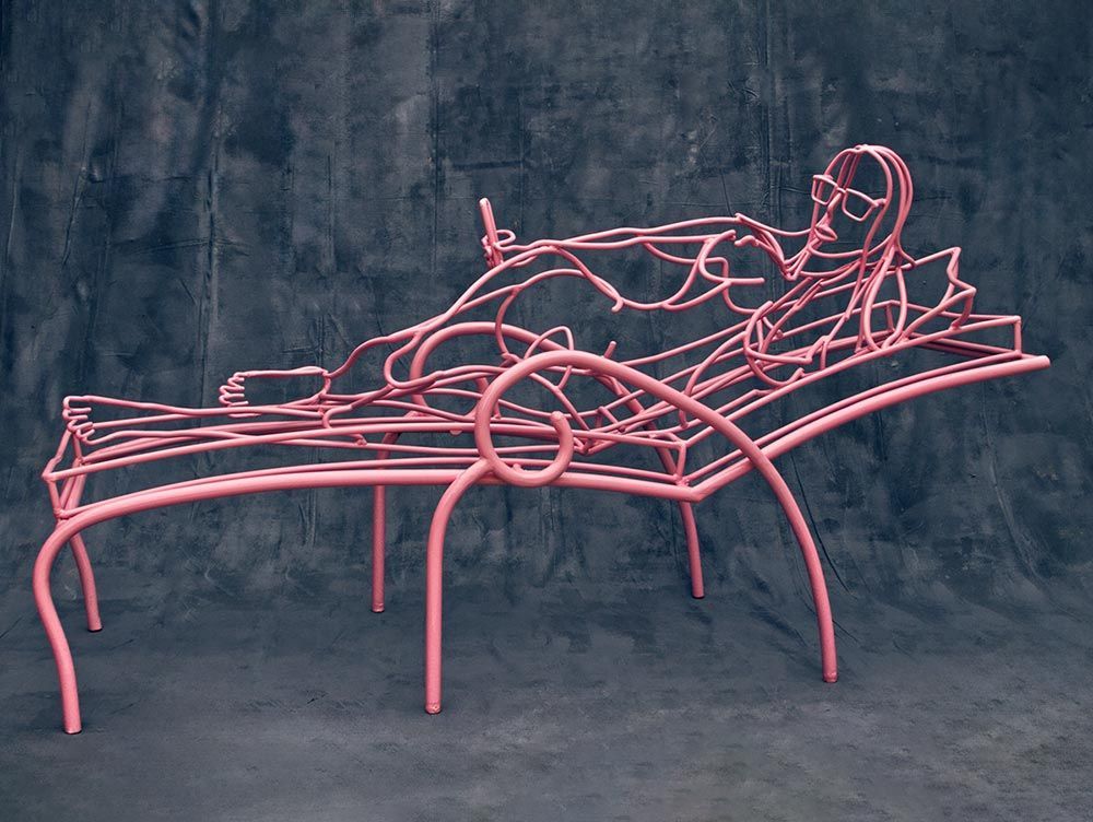 Odalisque Selfie Free-Standing Sculpture