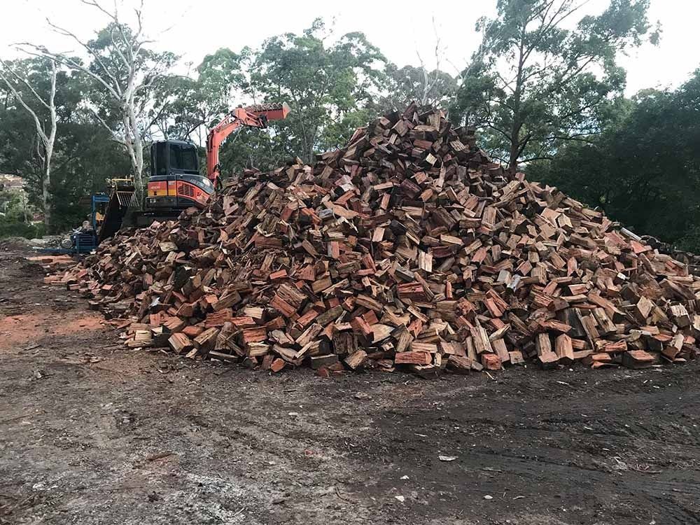 Large Pile of Firewood — All Tree Solutions In HOLGATE, NSW