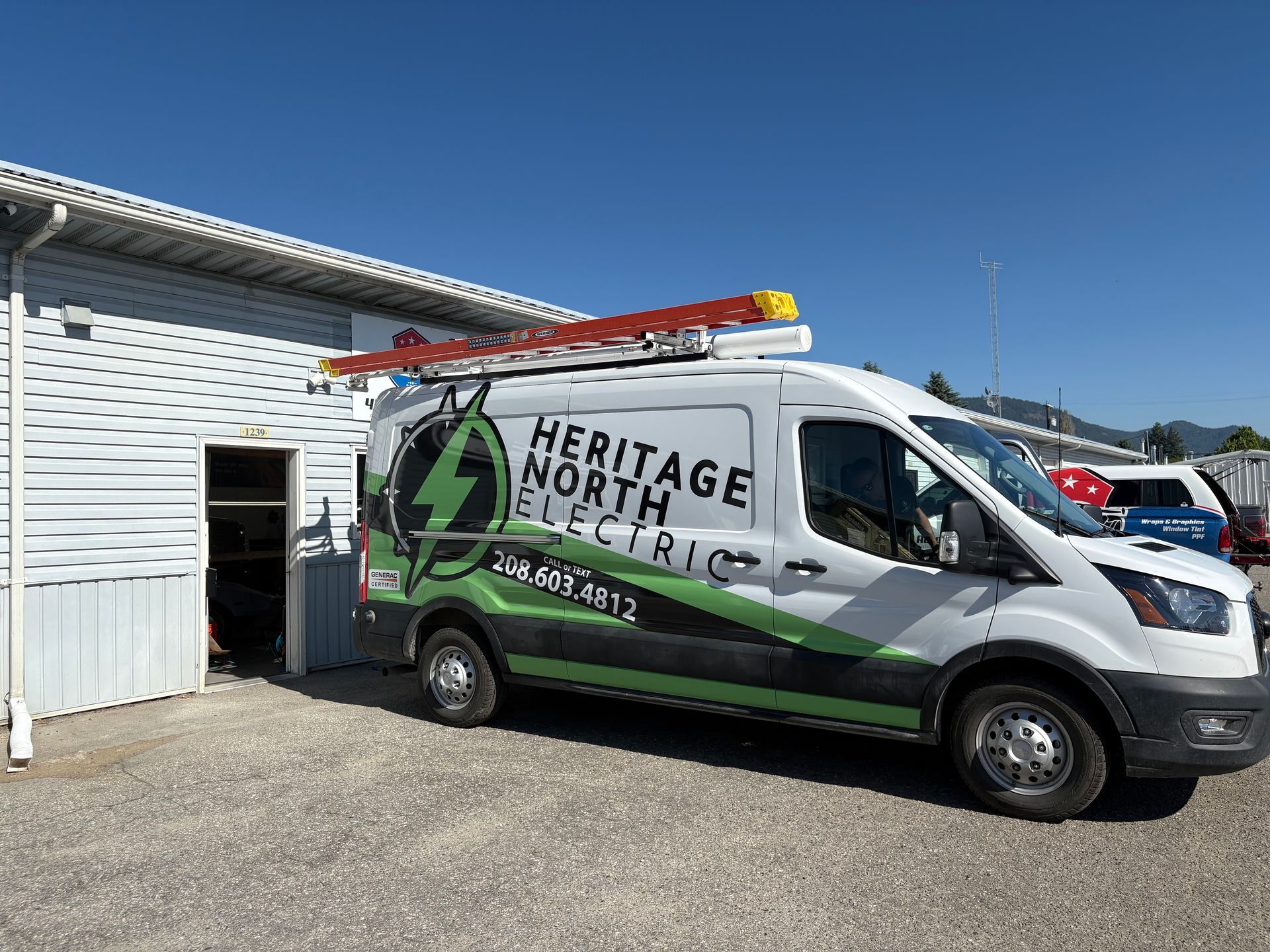 White van with 