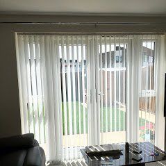 Vertical Blinds, motorised or manual for patio doors