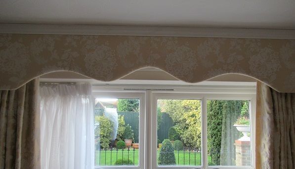 Curtains for a Bedroom in matching fabric to the bedspread