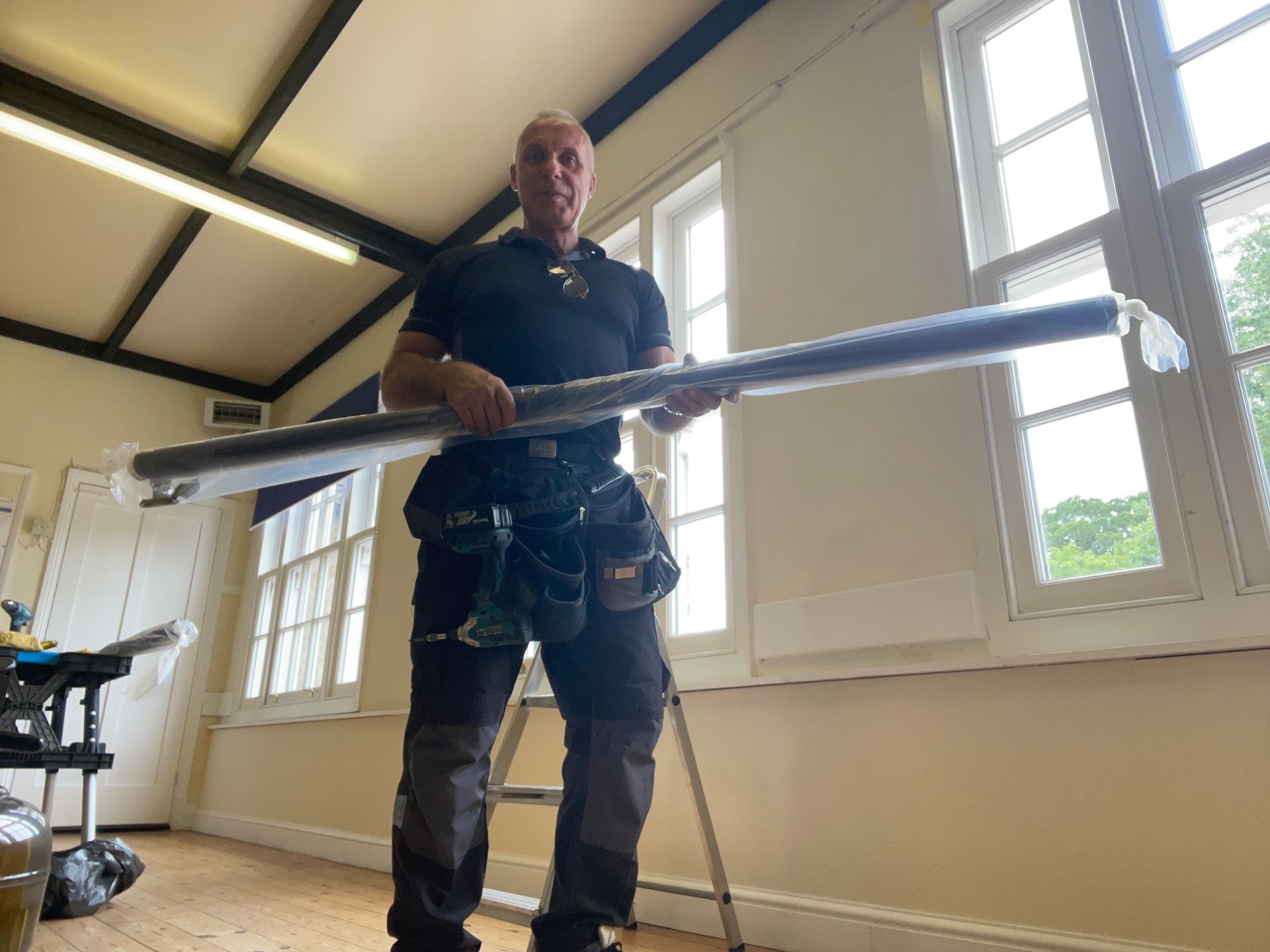 Fire Retardant Blinds supplied and fitted in a village hall